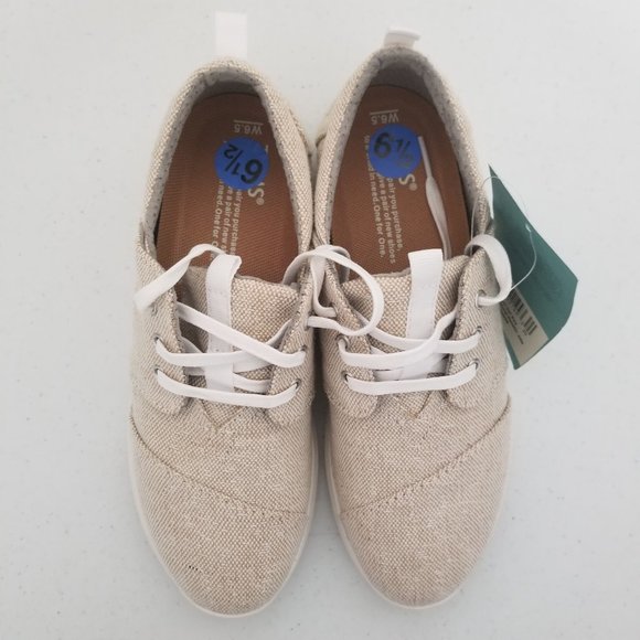 Tom's Del Rey Natural Metallic Jute 6.5 - Picture 2 of 8